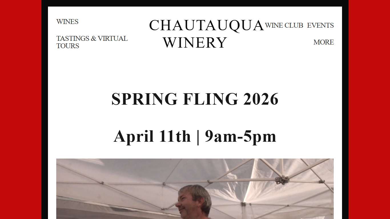 SPRING FLING 2026 — CHAUTAUQUA WINERY